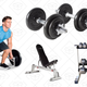 Cap Barbell Solid Hex Dumbbell Set with Rack | $160 | Amazon
CAP Barbell Olympic 2-Inch Combo Hex Bar | $90 | Amazon
CAP Barbell 40-pound Adjustable Dumbbell Set with Case | $40 | Amazon
CAP Barbell Power Rack Exercise Stand, Deluxe Utility Weight Bench, and Olympic Bar | $295 | Amazon